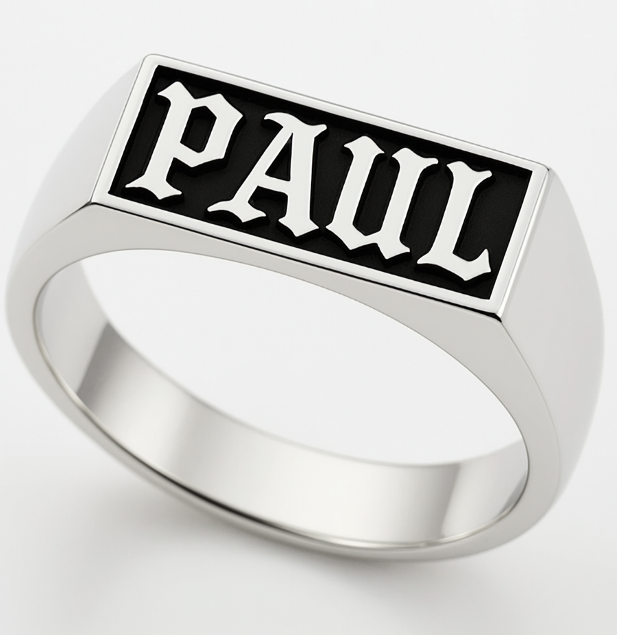 Siegelring mit Namen für Männer
