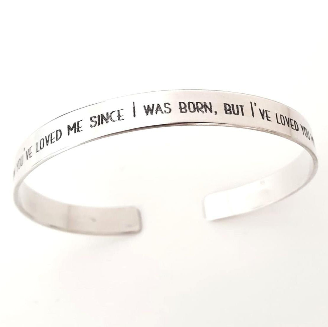 Personalisiertes Geschenk für Vater - Sterling Silber Armband