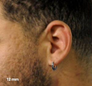 Sterling Silber Creolen Ohrringe für Männer - Moderner Herrenschmuck