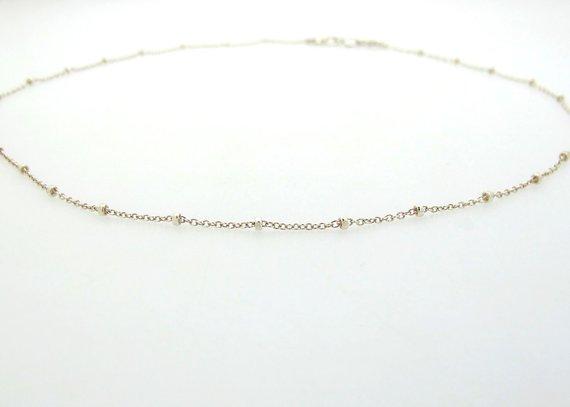 Sterling Silber Kugel-Halsband