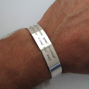 Graviertes Sterling Silber Armband - Geburtstagsgeschenk