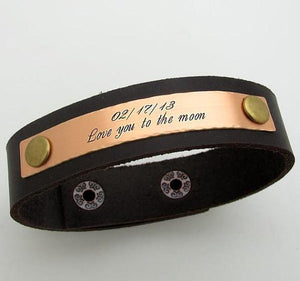 Graviertes Handschrift-Armband für Männer - personalisiertes Geschenk