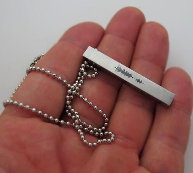 Schallwelle Kette - Personalisierter Schmuck