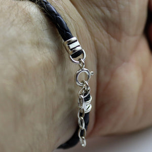 Jüdisches Armband für Männer Sterling Silber Davidstern Jüdisches Schmuckgeschenk für Ihn
