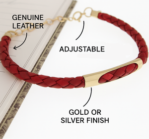 Geflochtenes Lederarmband für Männer - Herrengeschenk