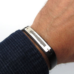 Ton graviertes Armband - Herzschlag Schmuck