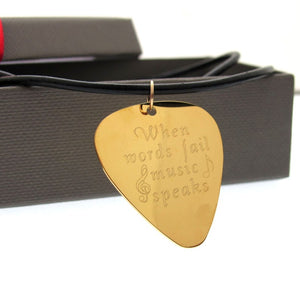 Gitarren Fan Halskette - Geschenk für Musiker