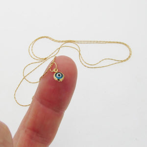 Schutzengel Kette - Gold Eye Halskette