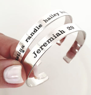 Bibel Vers Graviertes Armband