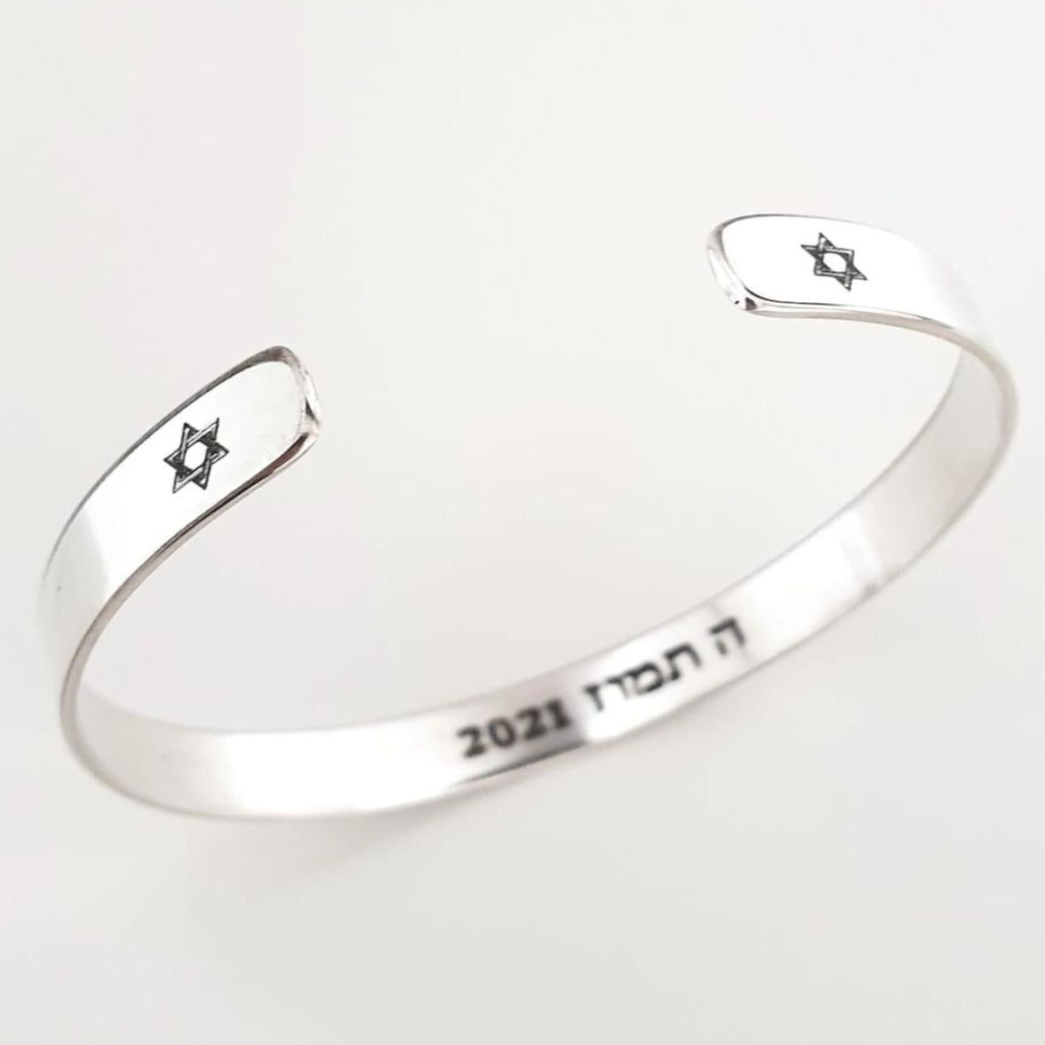 Davidstern Armband für Mädchen - personalisiertes jüdisches Armband