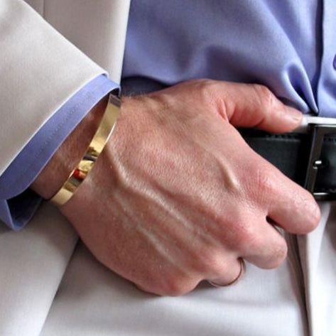 Geburtstagsgeschenk - Graviertes Armband für Männer