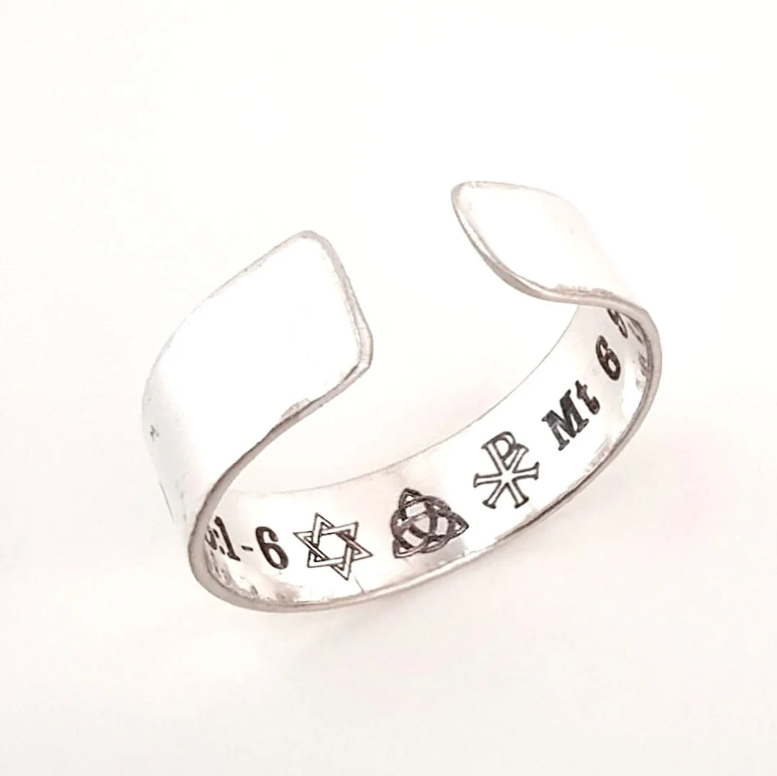 Gravierter Ring - Spiritueller Symbolring