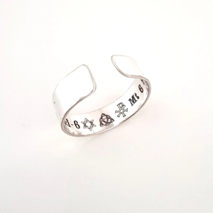 Gravierter Ring - Spiritueller Symbolring