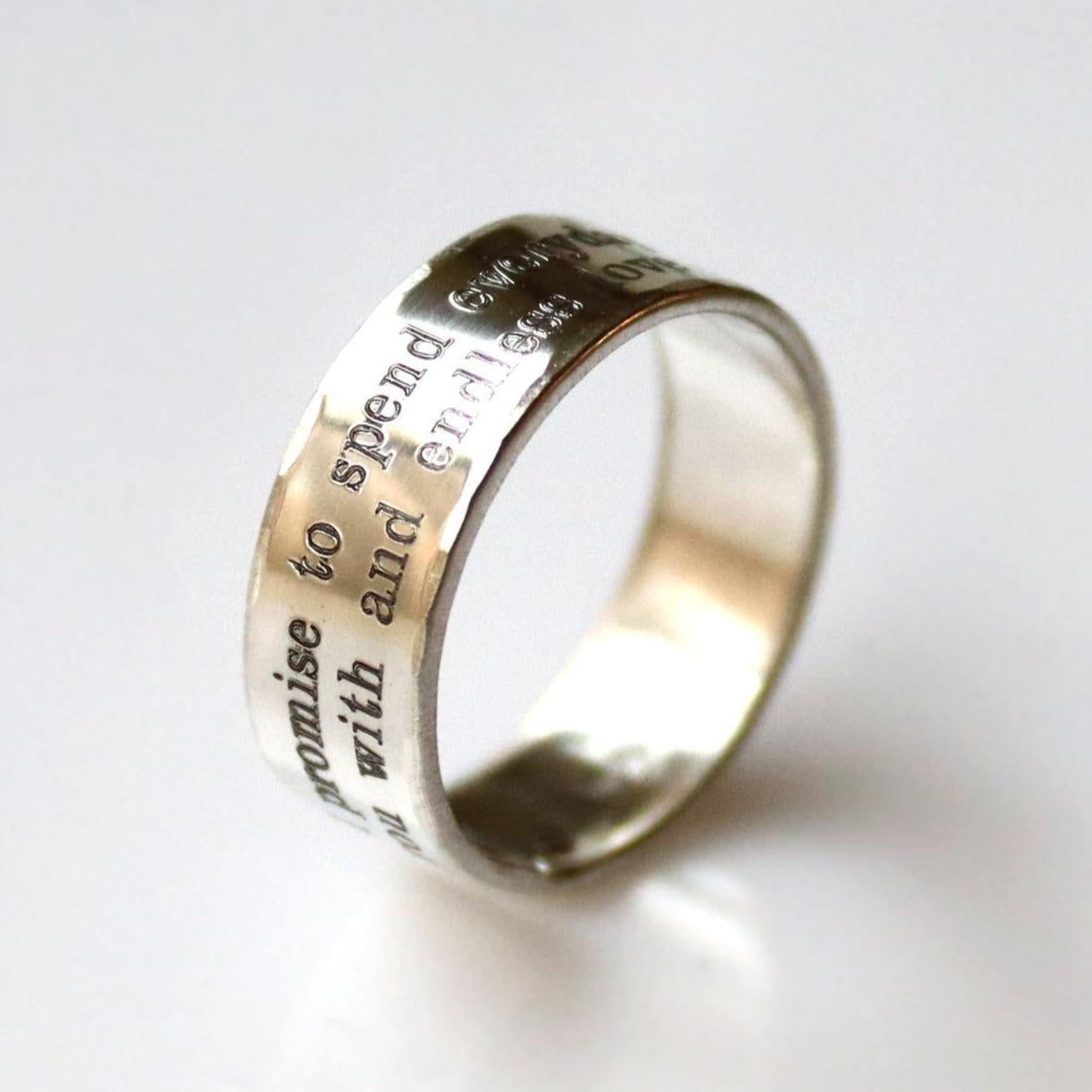 Gravierter Ringe mit Zitaten - Versprechensring, Geburtstagsgeschenk