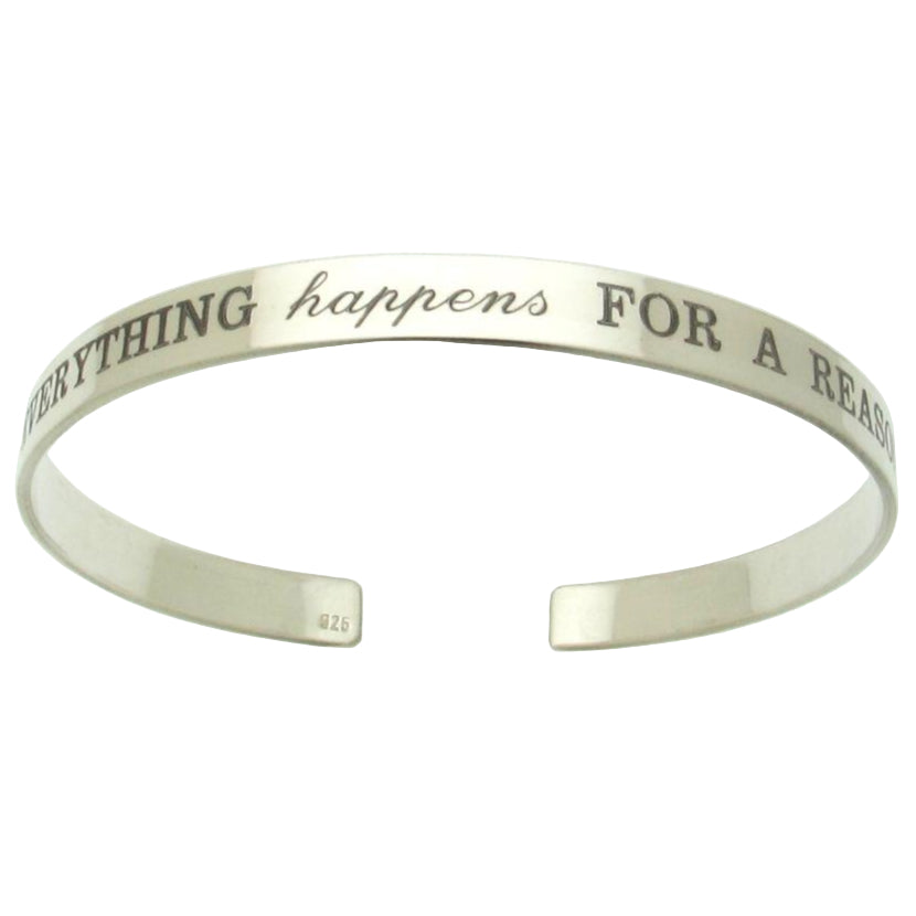  Graviertes Sterling Silber Armband