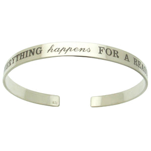  Graviertes Sterling Silber Armband