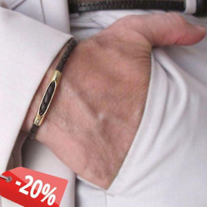 Geflochtenes Lederarmband für Männer