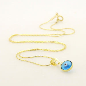 Schutzengel Kette - Gold Eye Halskette