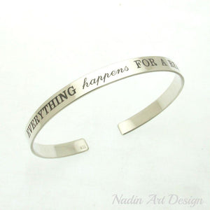  Graviertes Sterling Silber Armband