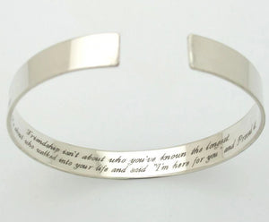 Silver Personalized Bracelet