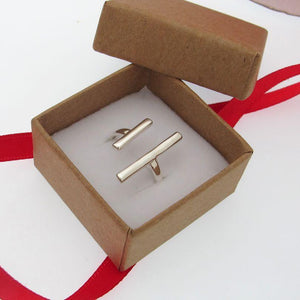 Asymmetrischer Silberring
