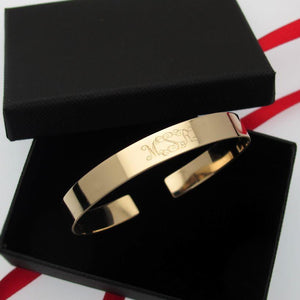 Monogramm Goldarmband