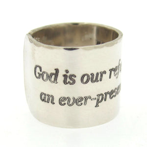 Bibel Vers gravierter Ring