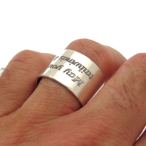 Bibel Vers gravierter Ring