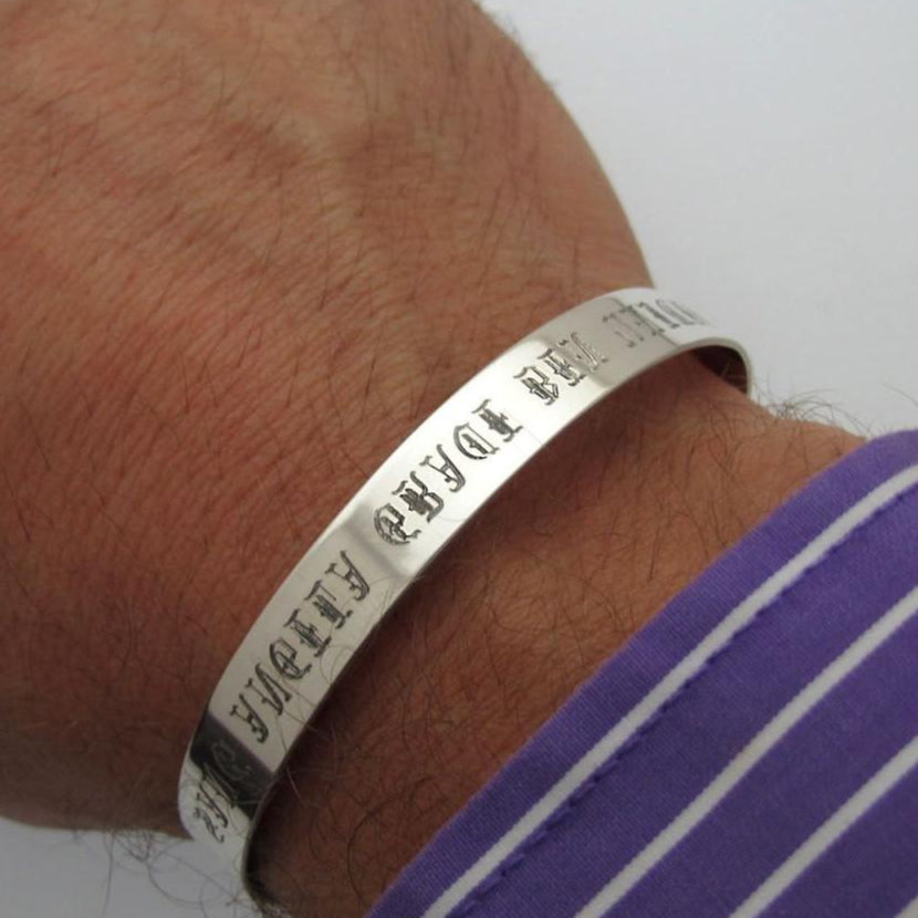 Herren Armband Silber personalisiert