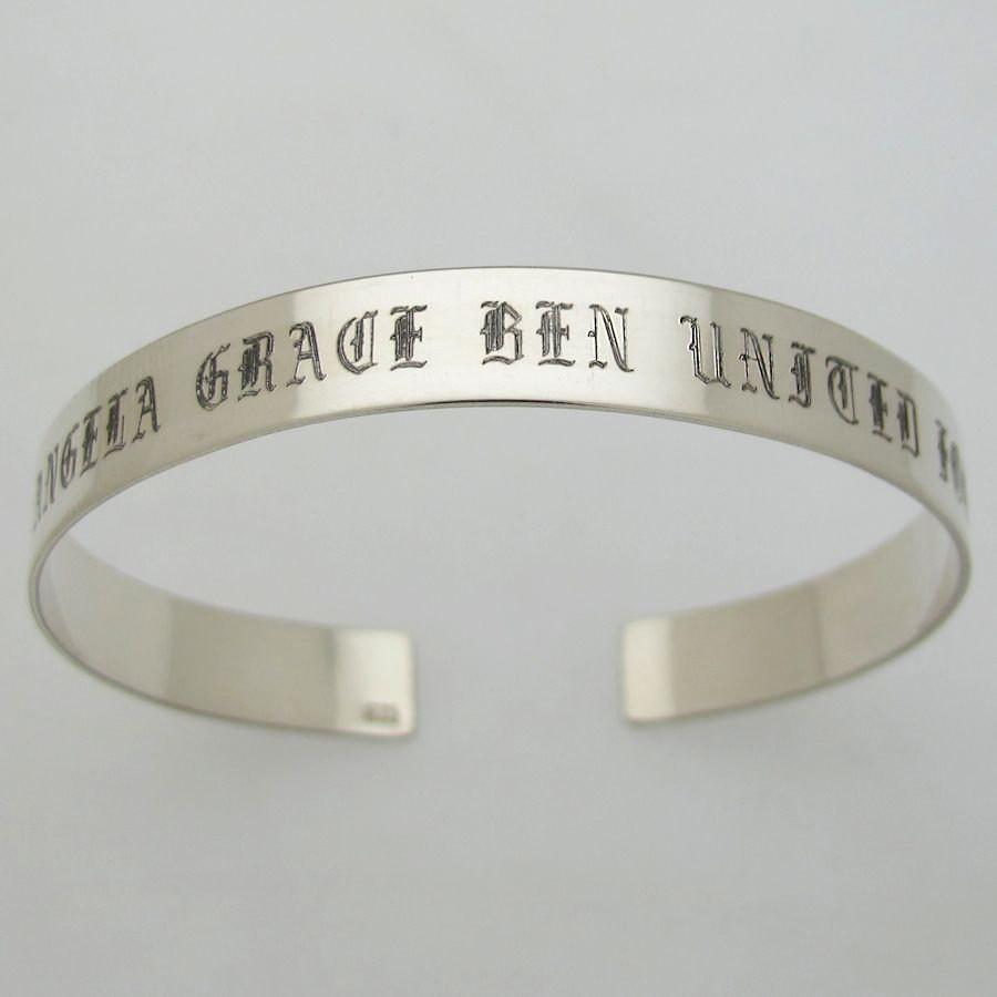 Silberarmband Gravur Geschenkidee