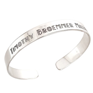 Namenarmband - Silberarmband für Männer