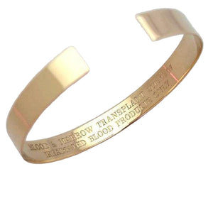 Medizinisches Ingo-Armband aus Gold mit Gravur