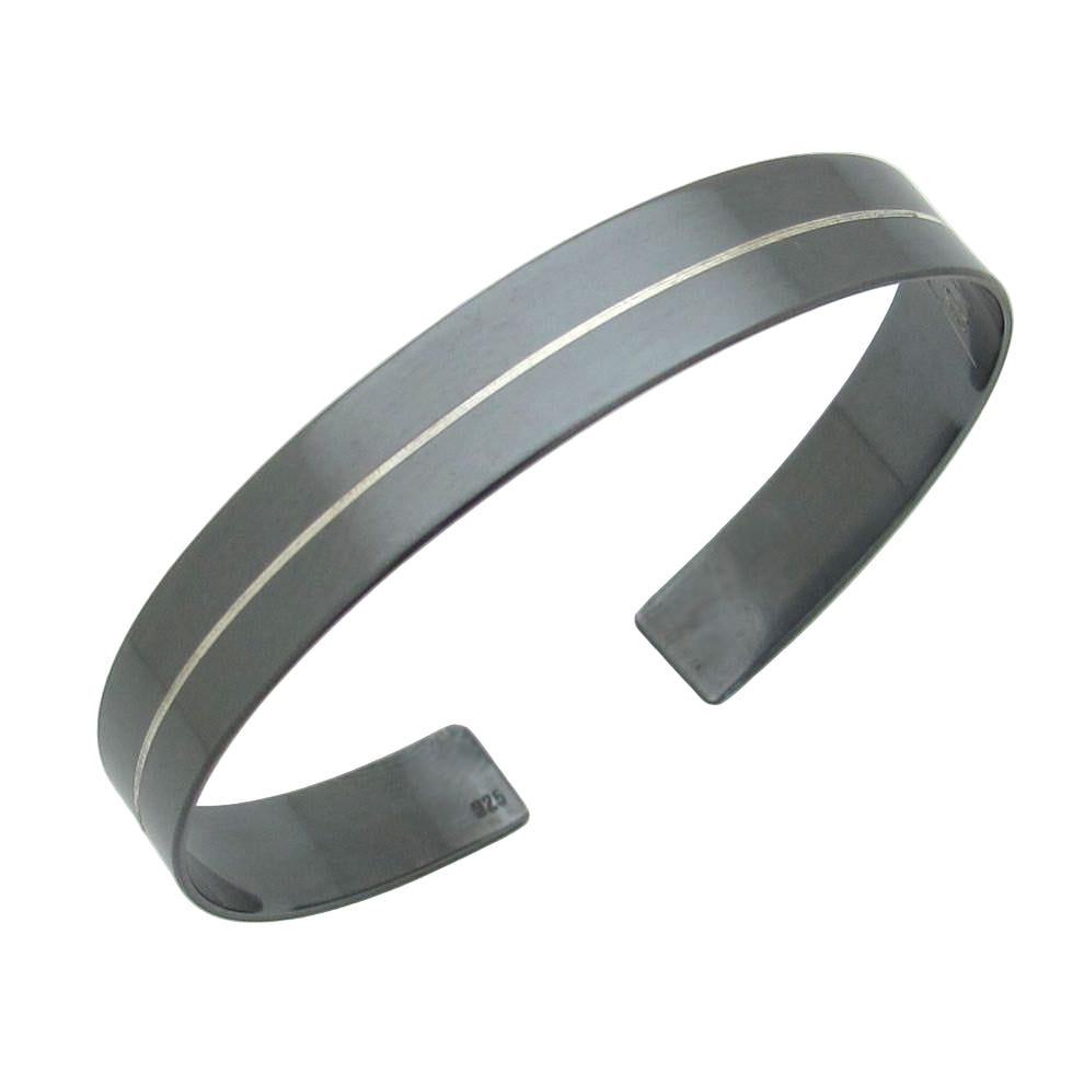 Schwarzes Armband für Männer