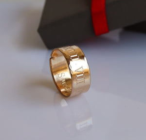 Versprechen Geschenk - Gold Band Ring