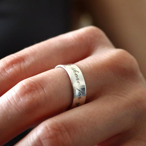 Namensring - Sterling Silber Ring für sie