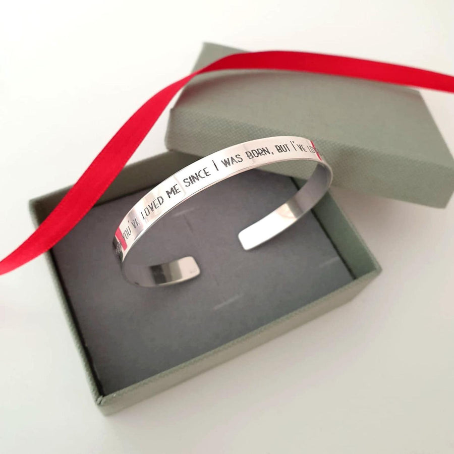 Personalisiertes Geschenk für Vater - Sterling Silber Armband