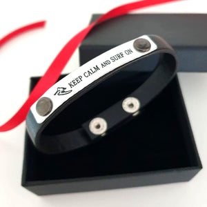 Surfer Geburtstagsgeschenk - Lederarmband