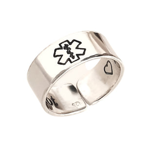 Personalisierter mit medizinischem Symbol Ring