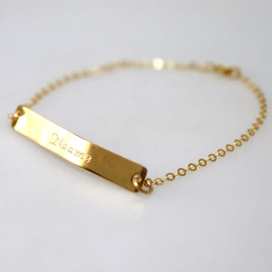 Gold Inspirierendes Armband, Inspirationsgeschenk