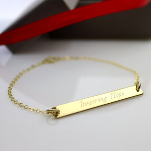 Gold Inspirierendes Armband, Inspirationsgeschenk