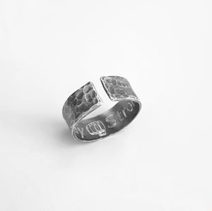 Kindernamen Ring Gehämmerter Bandring