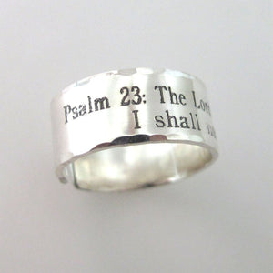 Isaiah 40:31 Graviert Sterling Silber Ring