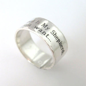 Isaiah 40:31 Graviert Sterling Silber Ring