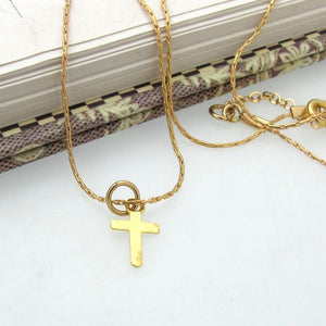 Goldene Kreuz-Halskette