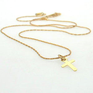 Goldene Kreuz-Halskette