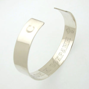 Breites Silberarmband für Männer