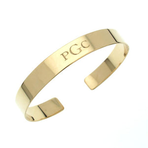 Gold filled Armband mit Gravur für Männer