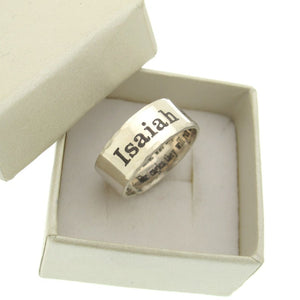 Isaiah 40:31 Graviert Sterling Silber Ring