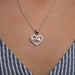Mutter Geschenk - Jüdische Bettelkette mit Herzanhänger
