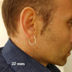 Große Creolen Ohrringe für Männer
